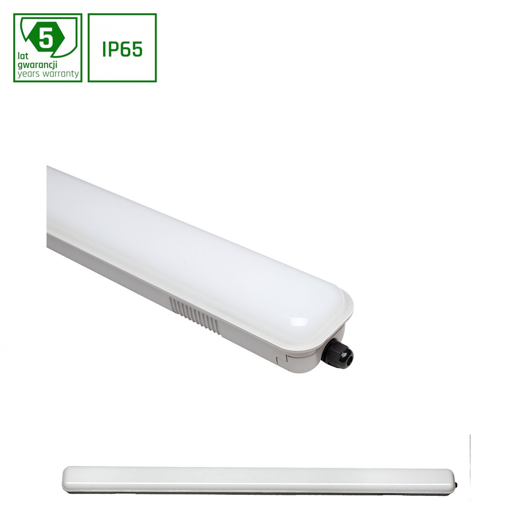 18W LED loftslampe - Hvid kant, 4000K, indendørs