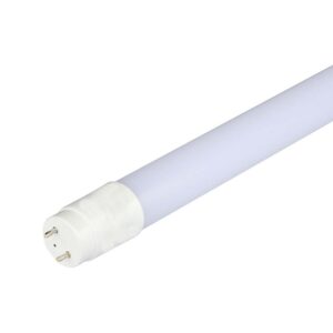 18W T8 LED Rør - Plastik, Ikke-rotérbar, 120cm, 6400K, G13.