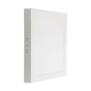 18W kvadratisk LED loftlampe - 21,4x21,4cm, 100lm/W, hvid kant, 6500K