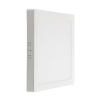 18W kvadratisk LED loftlampe, 21,4x21,4cm, 100lm/W, hvid kant, 6500K