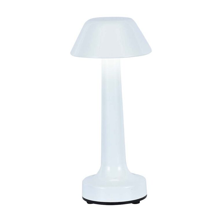 1W LED bordlampe - D95x225, 3i1, hvid, Hus