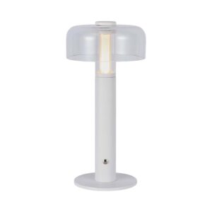 1W LED bordlampe med batteri, hvid - Genopladelig, 3000K, touch dæmpbar, DC 5V