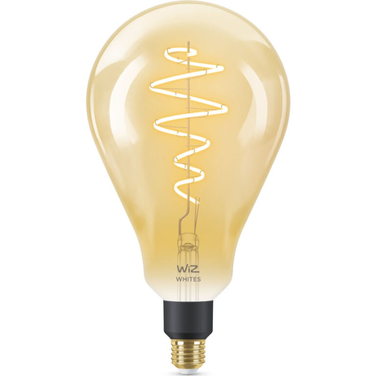 2 stk Wiz E27 globepære, 2000K-5000K, 6W, Ø16 cm