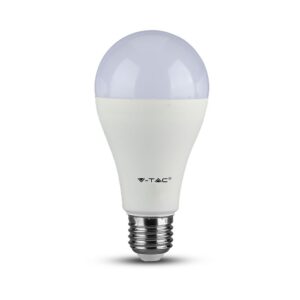 2 stk. E27 15W LED pære - A65, 6400K, 1350lm, erstatter 90W