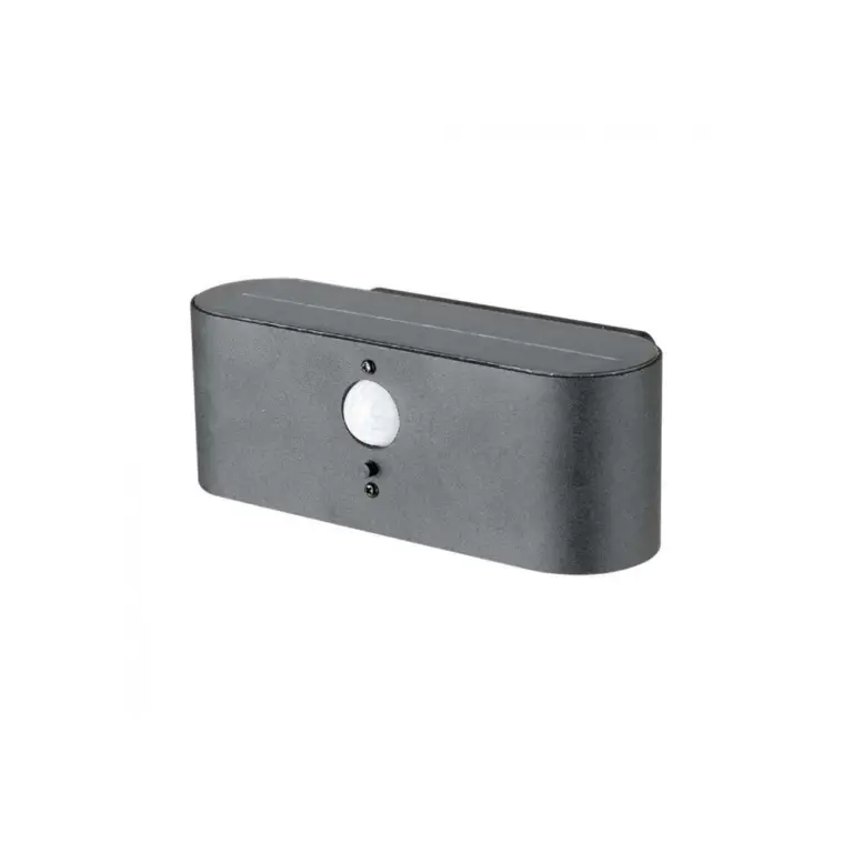 2.5W Solcelle væglampe LED - IP54, sensor, justerbar spredning