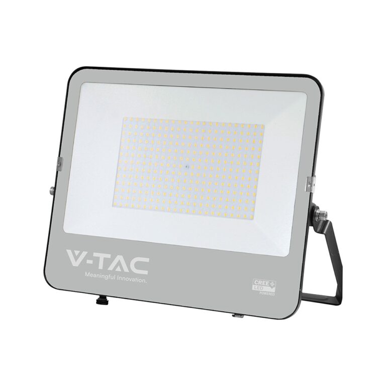 200W LED projektør - 185lm/W, CREE chip, 4000K, sort, 6 års garanti
