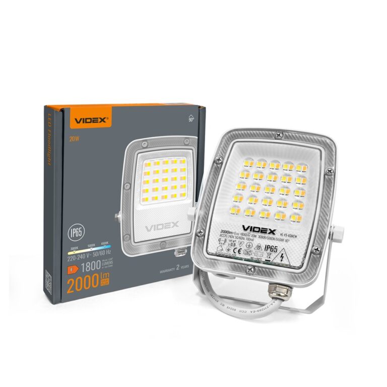 20W CCT LED projektør - IP65, arbejdslampe, udendørs