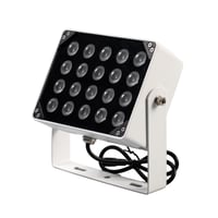 20W Infrarød projektør, til overvågning og kamera, 850nm, IP65, 230V, 90° spredning, LED
