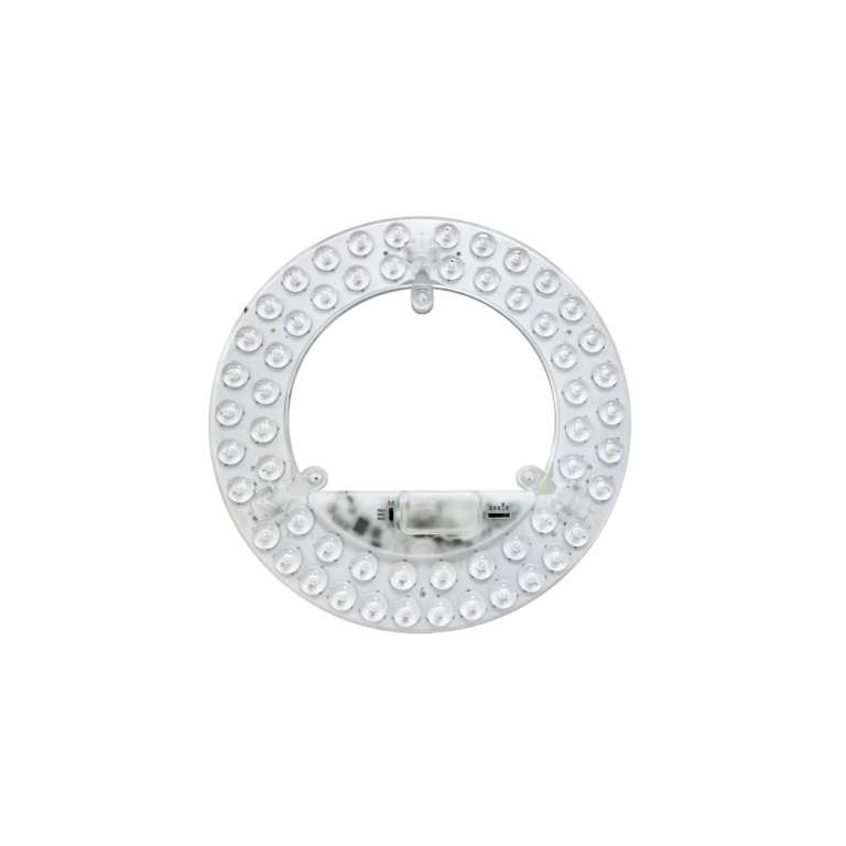 24/18/12W LED indsats med linser, flicker free - Ø21,5 cm, Valgfri CCT, erstat G24, cirkelrør og kompaktrør