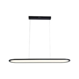 24W LED pendel, 80x100cm - 3000lm, sort krop, 120 grader, inkl. lyskilde