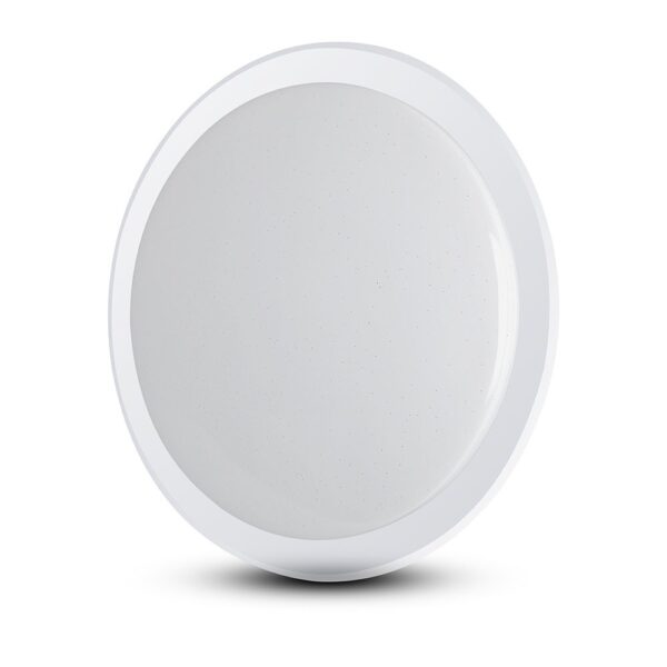 24W loftlampe - LED, kompatibel med Amazon Alexa Google Home, RGB+WW+CW, stjerne dæksel