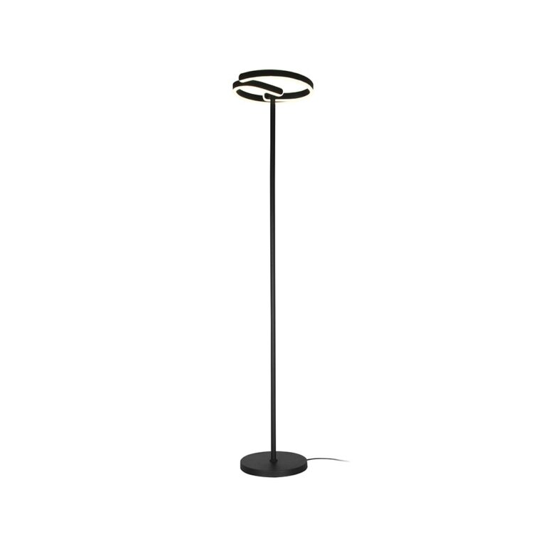 25W LED designer gulvlampe - Ø30 x 142cm, mat sort, 4000K