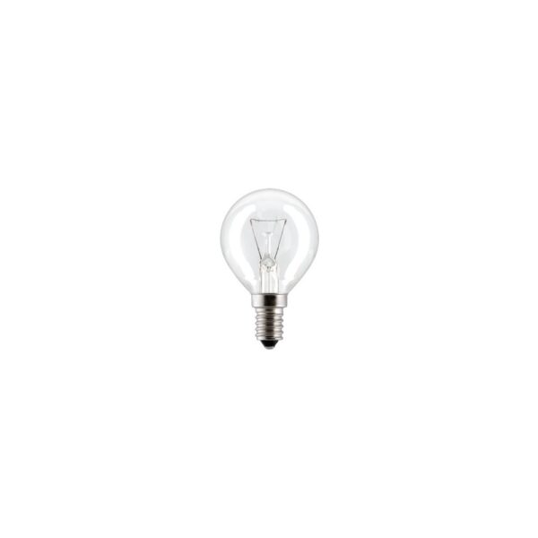 25W glødepære E14 klar - 260lm, dæmpbar, P45