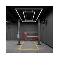 288W RA95 lysgitter LED, 2 rammer, komplet st, Hexagon, inkl. strmtilslutning, neutral kulr