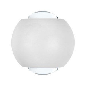 2W Væglampe - LED, COB, 2 Vejs, 4000K, Hvidt Hus