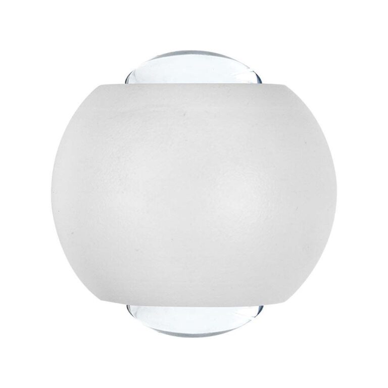 2W Væglampe - LED, COB, 2 Vejs, 4000K, Hvidt Hus