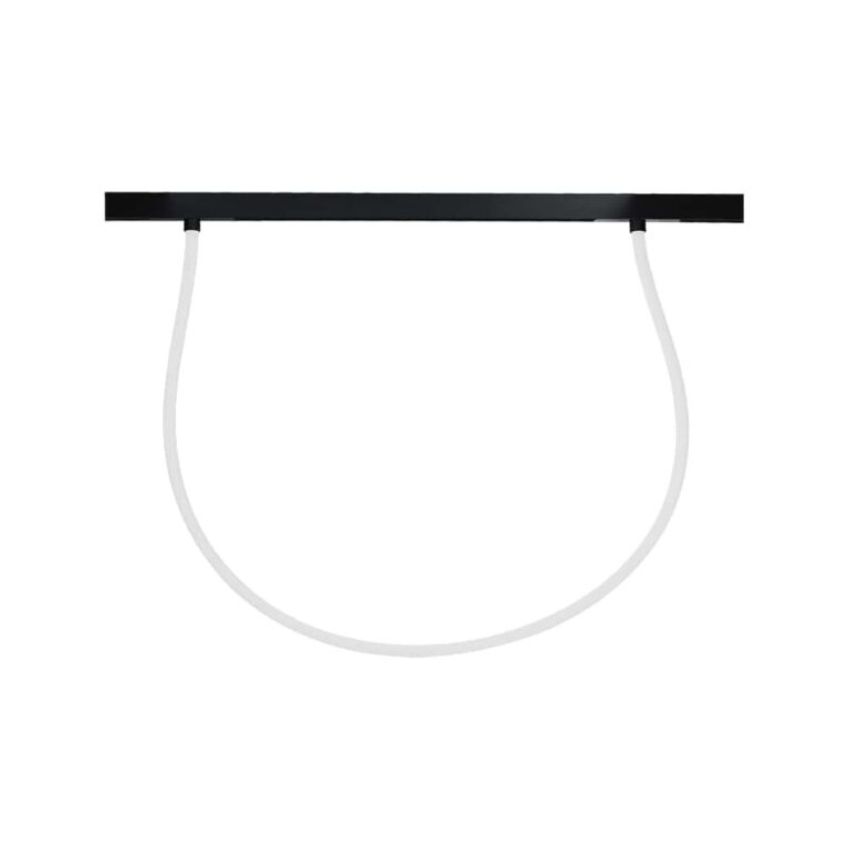 2m 23W Smart magnetisk track light fleksibel tube, 48V - 3-i-1 CCT, dæmpbar, sort, 200Â° spredning