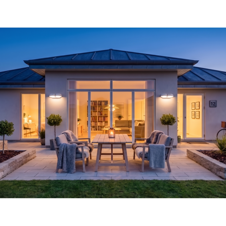 2x5W LED Væglampe - Justerbar retning, Udendørs IP65, 3000K, Hvid, Hus