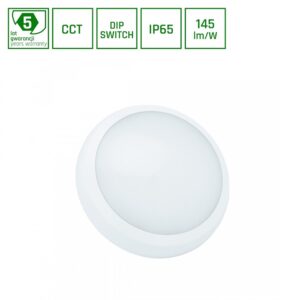 30W NYMPHEA CITY PRO 2 LED loftlampe - 147lm/W, IP65, IK08, Ø32cm, CCT, 5 års garanti