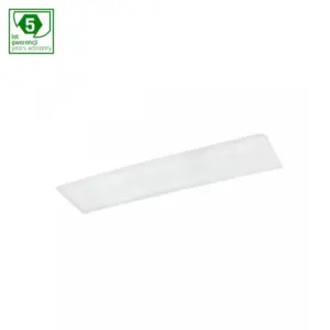 30x120 LED panel, 40W - 135lm/W, UGR19, 3000K, 5 års garanti, hvid kant, inkl. driver