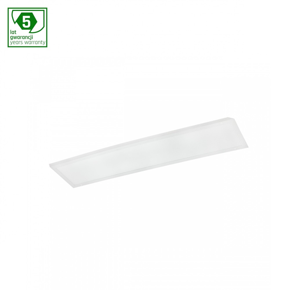 30x120 LED panel, 40W - 135lm/W, UGR19, 3000K, 5 års garanti, hvid kant, inkl. driver