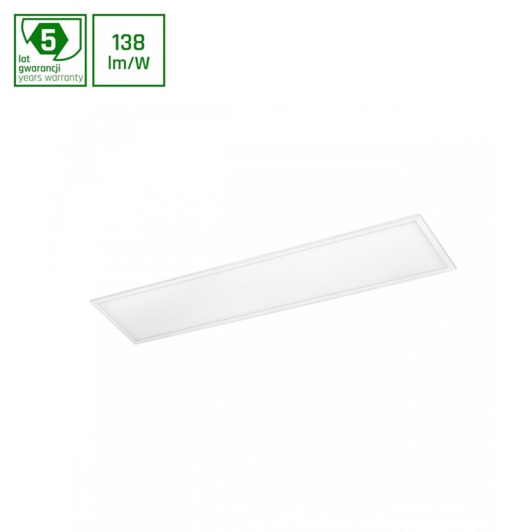 30x120 PHILIPS driver LED panel, 40W - 138lm/W, 6000K, 5 års producentgaranti, hvid kant