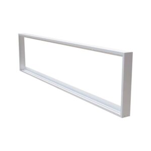 30x120 påbygningsramme til LED panel - Hvid, 295 x 1195 mm, til direkte montering på loft