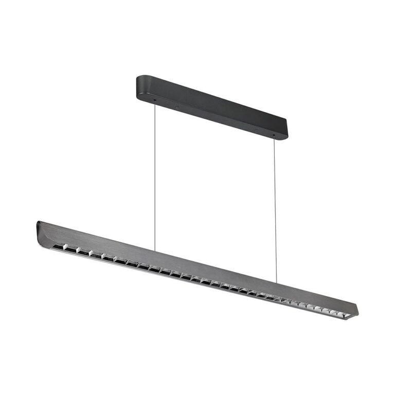 36W LED lineær pendel med Samsung LED - Matt grå, 120cm, CCT, 3-i-1 farve, IP20