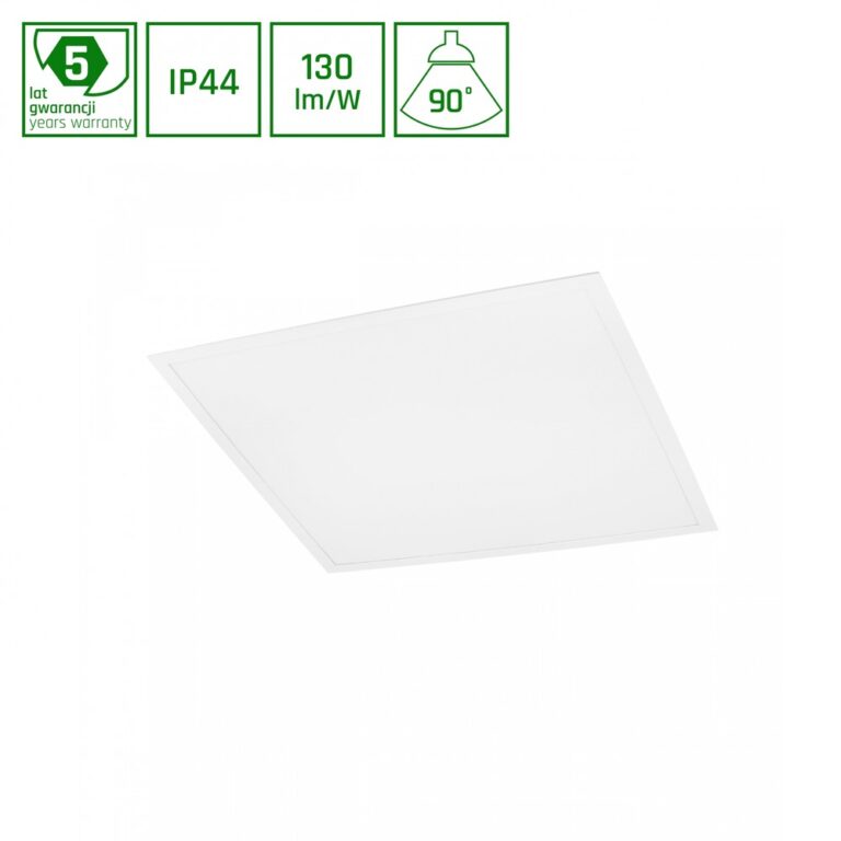 36W LED panel, 60x60 - 4000K, hvid kant