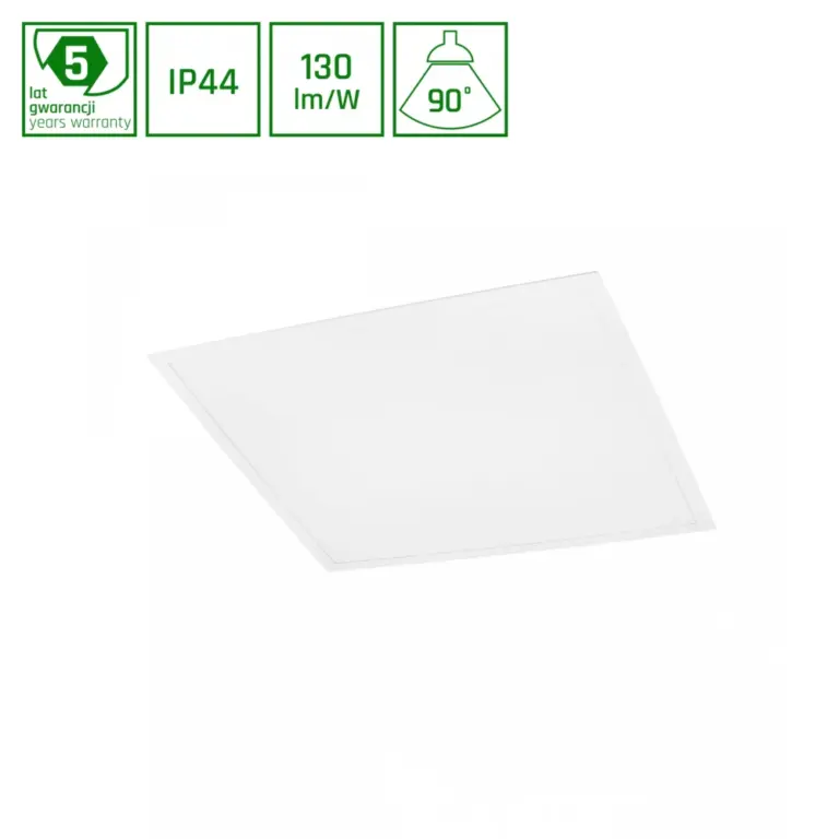 36W LED panel, 60x60 - 4000K, hvid kant