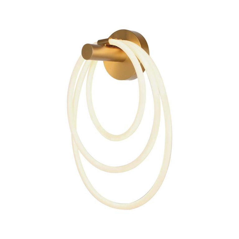 37W Designer LED væglampe - Guld, Ø35cm, 3940lm, 3000K, IP20