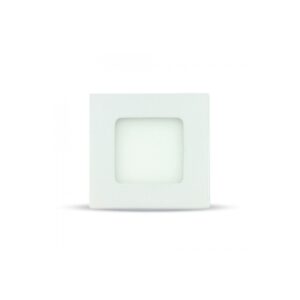 3W 8,4x8,4cm LED indbygningspanel - Hul: 7,3 x 7,3 cm, Mål: 8,4 x 8,4 cm
