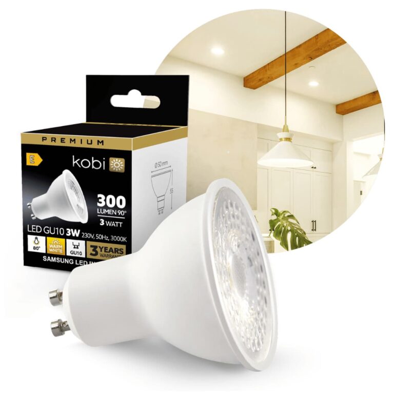 3W - LED GU10 - SAMSUNG LED I 280 lm - 3000 K - Ikke Dæmpbar