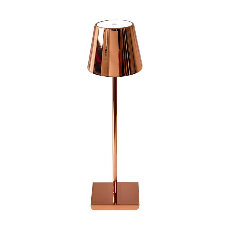 3W bordlampe - LED, genopladelig, touch, dæmpbar, 4000K, guld, hus