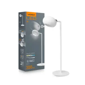 3W genopladelig LED skrivebordslampe - 300lm, 3-trin dæmpbar, CCT, USB-C, inkl. magnetisk fod