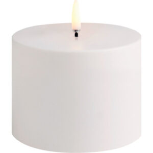 4 stk Uyuni LED bloklys, udendørs, batteri, hvid