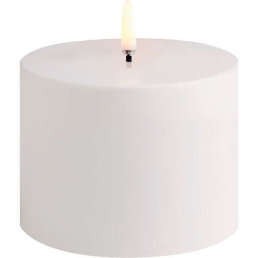 4 stk Uyuni LED bloklys, udendørs, batteri, hvid