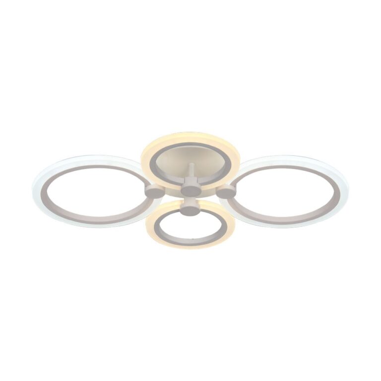 45W LED Loftlampe - 3-trins dæmpbar, 3i1 fjernbetjening, hvid, IP20