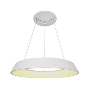 48W LED designer pendel, dæmpbar - Ø48,5cm, 360 grader, hvid, rund, inkl. lyskilde