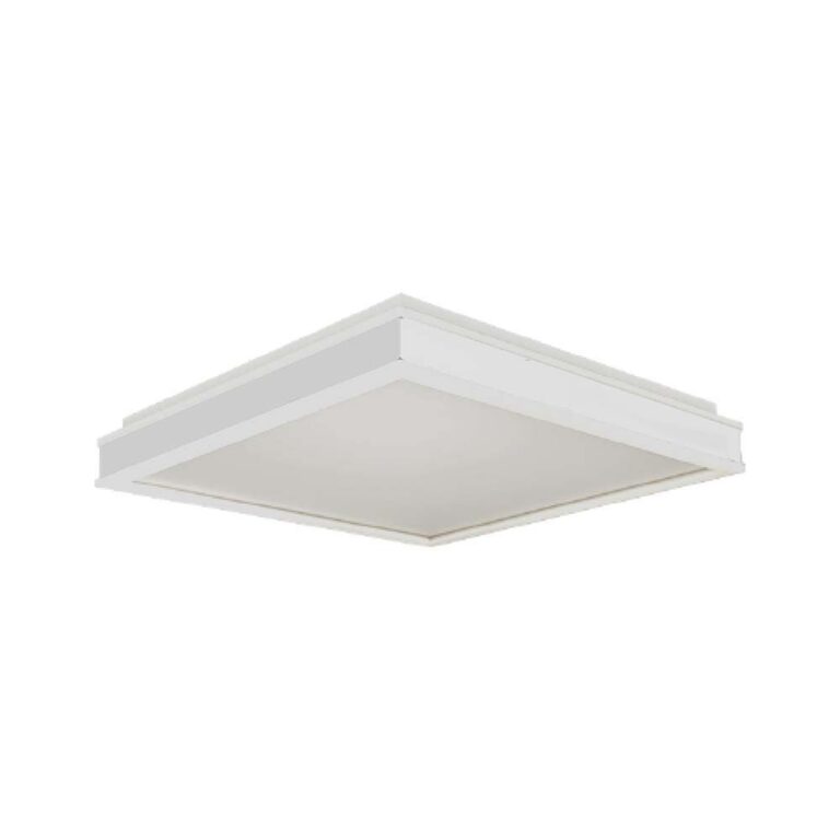 48W dæmpbar LED designer loftlampe - Firkantet, hvid, IP44, 420x420mm, 4000K