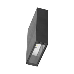 4W LED væglampe - 6400K, sort