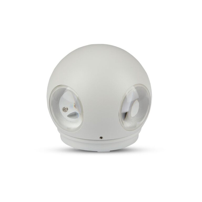 4W rund LED væglampe - IP65, 110lm/W, hvid, udendørs, inkl. lyskilde