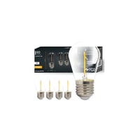 5 stk E27 1W LED pære, ST14, COB filament, varm hvid