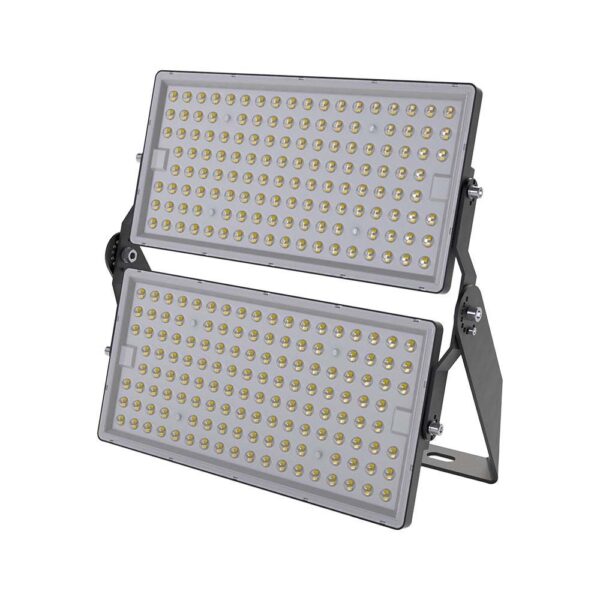 500W LED projektør - Super High Power, 1m kabel, Samsung chip, 4000K, sort hus, IP65, 135lm/W