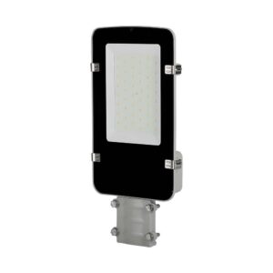50W LED gadelampe med Samsung LED chip - 100lm/W, IP65, 4000K, grå, 110 grader