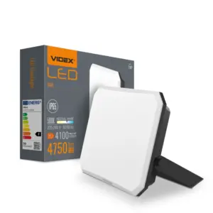 50W LED projektør - 4100lm, IP65, sort, udendørs, 5000K neutral hvid