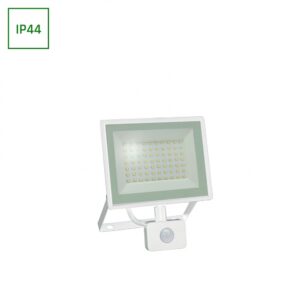 50W Noctis Lux 3 LED projektør med sensor - 4000K, IP44, hvid, udendørs