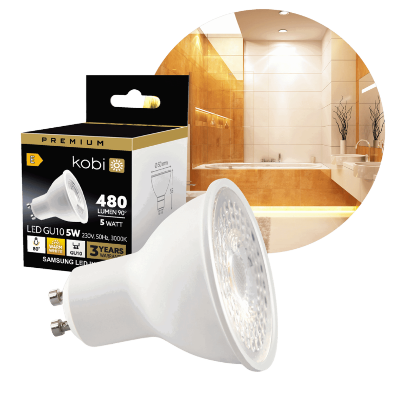 5W - LED GU10 - 3000K - 480lm - SAMSUNG LED - Ikke Dæmpbar