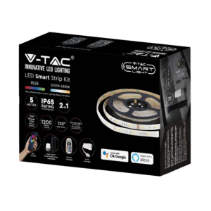 5m 15W/m RGB+CCT LED strip sæt - 12V DC, IP65, 90 LED pr. meter, Wifi og fjernbetjening