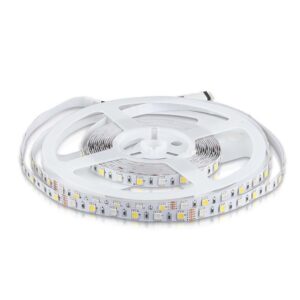 60 LED Stribe Lys 8W/m - RGB+W, IP20, 5m/rulle